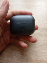 Наушники Bluetooth беспроводные Hoco EQ27 вакуумные с микрофоном, шумоподавлением ANC+ENC и AI-переводчиком Grey фото от покупателей 3