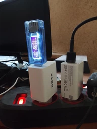 Зарядное устройство RZTK GaN2 65W + кабель USB-C 100W, USB-C (PD3.0) USB-A (QC4.0) White фото от покупателей 2
