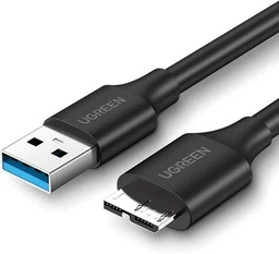 Кабель UGREEN US130 USB 3.0 A Male to Micro USB 3.0 Type B Male Cable 1m (Black) (UGR-10841) (UGR-10841) фото від покупців 1