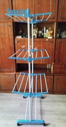 Сушарка для білизни для підлоги Garment Rack With Wheels TM-0035 на 20 кг 3 яруси на колесах фото від покупців 9
