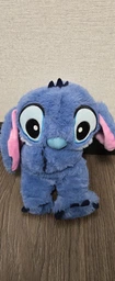 Детская мягкая интерактивная плюшевая игрушка дышащий Стич Stich с подсветкой музыкой и эффектом дыхания, светящаяся, колыбельная цвет синий