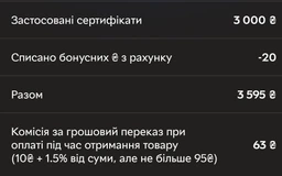 Подарочный сертификат Rozetka 1000 грн фото от покупателей 1