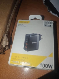 Сетевое зарядное устройство Essager GAN 100W (2 Type-C + 2 USB)