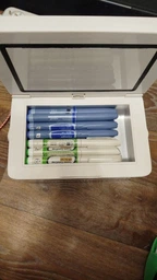 Медицинский портативный мини холодильник Coolbox CL-0502 для лекарств, инсулина / сумка / USB / 220V / 2xАКБ фото от покупателей 1