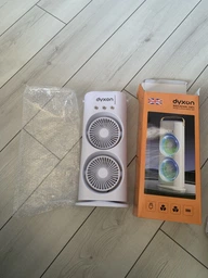 Вентилятор подвійний зі зволоженням акумуляторний DYXON MEGAFAN 1001 White фото від покупців 5