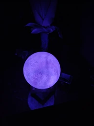 Ночник 3D аккумуляторная Луна Светильник 5 режимов 5 цветов 3D Moon Touch USB фото от покупателей 10