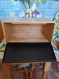 Хлебница Kamille 36*26*23 см из нержавеющей стали и бамбука KM-1123 фото от покупателей 1