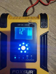 FOXSUR (12V-12А 24V-6А) FBC122412D - імпульсний зарядний пристрій для автомобільних АКБ