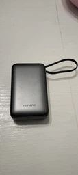 Повербанк 20000 mAh 45W для ноутбука Foneng PX138 з LED дисплеєм і швидким заряджанням PD/QC USB-C порт вбудований кабель Type-C універсальний потужний портативний повер банк 20 000 power bank павербанк для телефона iPhone Samsung роутера планшета gray фото від покупців 1