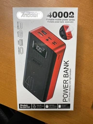 Повербанк умб 40000 mAh Andowl power bank Q-CD701X2 павербанк з usb ліхтариком для телефону роутера зовнішній портативний акумулятор з дисплеєм повербанки великої ємності червоно чорний фото від покупців 1