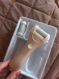Пемза пилка для ног и пяток роликовая аккумуляторная Callus Remover 3W электрическая для шлифовки электропемза для педикюра USB розовая фото от покупателей 14