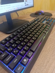 Клавиатура проводная RZTK Membrana RGB USB Black фото от покупателей 6