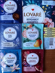 Чай черный Lovare Assorted Bergamot Асорти Бергамот 50 пакетов (4823115403469) фото от покупателей 1