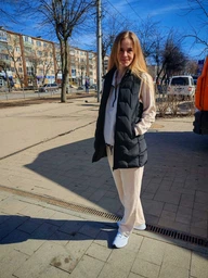 Костюм женский спортивный прогулочный кофта и брюки German Volf Бежевый L(46) 23037