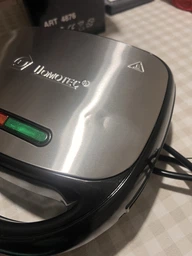 Сендвичница, гриль, вафельница, орешница Domotec MS-7704 прижимной из нержавеющей стали фото от покупателей 2
