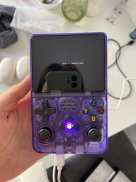 Портативна ігрова ретро приставка Game Master R36S Purple Original 64 GB/ROM 1GB/RAM для 15000 ігор