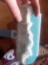Щетка для удаления шерсти животных с поверхностей 45х18 см Серая (WOOLBRUSH-01) фото от покупателей 4