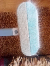 Щетка для удаления шерсти животных с поверхностей 45х18 см Серая (WOOLBRUSH-01) фото от покупателей 3
