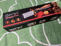 Фен-стайлер для укладки волос Gemei Gm-4828 Air Style — профессиональный браш, щетка, расческа с 3 насадками, керамическим покрытием, 1000 W, красный фото от покупателей 19