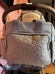 Сумка органайзер на коляску универсальная для мамы BAVO BabyBag B-1 Серая фото от покупателей 2