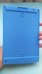 Дитячий графічний кольоровий LCD планшет Grant, дошка для малювання та записів 8.5" зі стилусом, синій фото від покупців 5