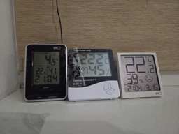 Настільний годинник з гігрометром і термометром HTC-1, кімнатний термометр з вологістю (VS7002353) фото от покупателей 2