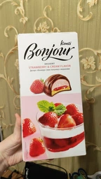 Упаковка конфет Konti Bonjour Десерт вкус клубники со сливками 232 г (4823088608267) фото от покупателей 1