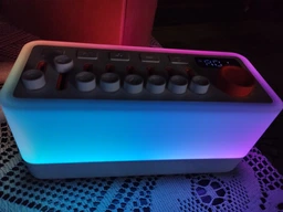 Генератор белого шума со звуками природы 3в1 + bluetooth колонка + rgb ночник JoyPro S660Pro устройство белый шум с подсветкой таймером для сна засыпания релаксации новорожденных малышей детей ребенка медитации и йоги взрослых 8 звуков
