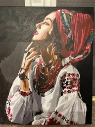 Набор для росписи по номерам Ideyka Цветы звезды 40x50 см (KHO4962)