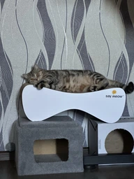 Когтеточка-лежанка для кошек Say Meow Cloud гофрокартон, 61х21х24 см (8040190102001) фото от покупателей 1