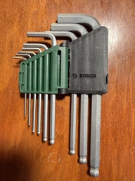 Набор шестигранных ключей Bosch 9 шт (1600A032V1)