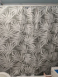 Шторка для ванной комнаты WOKO Palm 180x180 с 12-ю кольцами