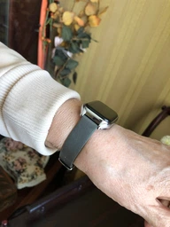 Кожаный ремешок Mi Jobs с металлической капсулой для Mi Smart Band 9 Active Red and Silver (mrk6003) фото от покупателей 1