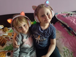 Беспроводные наушники с кошачьими ушками CAT EAR Bluetooth 5.0 + EDR детские наушники, игровые с блютуз гарнитурой и LED подсветкой, розовые VIV-23M фото от покупателей 6