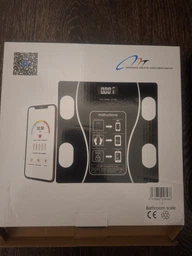 Ваги підлогові смарт розумні скляні для дому Scale one Black електронні фітнес Bluetooth з додатком для смартфона 180 кг білі фото від покупців 2