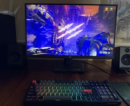 Клавиатура беспроводная GamePro Asgard Drakkar Keychron Super Red Switch Wireless/Bluetooth/USB Blue (MK305BL) фото от покупателей 2