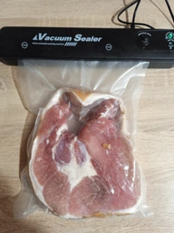 Вакуумный упаковщик для продуктов Vacuum Sealer Euromax 90W, вакуумное упаковочное оборудование, вакууматор ручной, бытовой, черный фото от покупателей 1