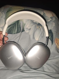 Бездротові навушники Hoco w55 Pleasing BT headphones біло сірі (White Silver)