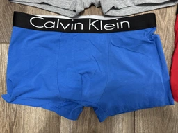 Чоловічі труси боксери Calvin Klein набір 5 шт L Сині, Коричневі, Червоні, Чорні, Зелені (CK13m)