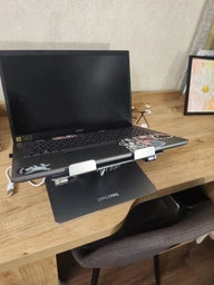 Охлаждающая подставка для ноутбука OfficePro LS121G Aluminum alloy Gray фото от покупателей 5