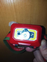 LED ліхтар налобний 3W 700lm 6500K 60x45mm [4260642639822] EUROLAMP HL-3W(black)RL на батарейках