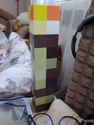 Факел нічник-світильник лампа Minecraft Майнкрафт LED світлодіодна 4 кольори світіння фото от покупателей 1
