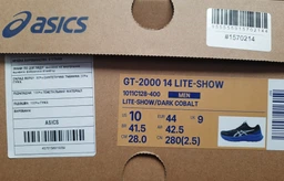 Чоловічі кросівки для бігу ASICS GT-2000 14 1011C128-400 44 (10US) Темно-сині (4570158916059)