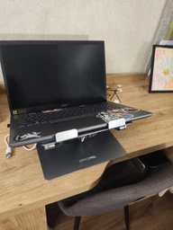 Охлаждающая подставка для ноутбука OfficePro LS121G Aluminum alloy Gray фото от покупателей 2