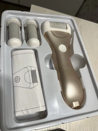 Пемза пилка для ног и пяток роликовая аккумуляторная Callus Remover 3W электрическая для шлифовки электропемза для педикюра USB желтая фото от покупателей 14