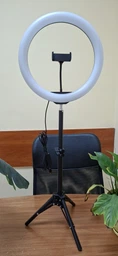 Набор блоггера RTAKO ZJ-ZBT01 Live Streaming Stand with Ring Light and Floor Tripod ABS Black (6942063215400)