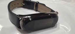 Ремінець шкіряний Mi Jobs для фітнес браслета Xiaomi Mi Band 3 4 5 6 Коричневий + золото (mrk2197)