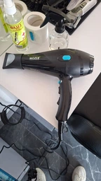 Профессиональный мощный фен Mozer Professional tools с регуляцией температуры и скорости для сушки и укладки волос, Черный фото от покупателей 3