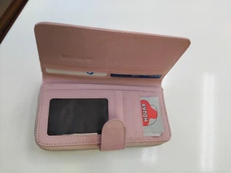 Вертикальний молодіжний гаманець із натуральної шкіри ST Leather Чорний для карт унісекс (bg193fash00) фото від покупців 2