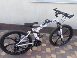 Складной велосипед U-Max LiteRide 26” на литых дисках, Shimano 21, дисковый тормоз, белый